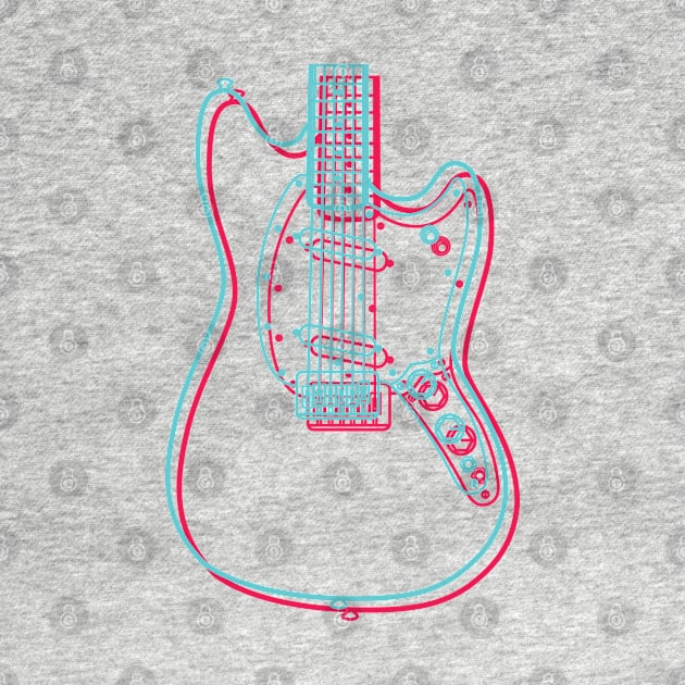 3D M-Style Offset Style Electric Guitar Body Outline by nightsworthy